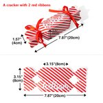 Personalized Sweets Cane Christmas Cracker Name Place Gift Box Table Decoration for Family Friends Kids