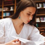 Personalized Miniature Book Cover Dangle Drop Earrings for Book Lovers Writer Librarian