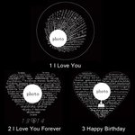 Collana di proiezione fotografica personalizzata con croce rosa a forma di cuore microintagliata Regalo di compleanno e anniversario per la donna