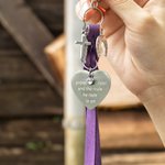Montura Personalizada Colgante Tallado en Forma de Corazón Borla Joyería Ecuestre Accesorio de Equitación con Texto Cumpleaños Regalo de Navidad para Amante de los Caballos