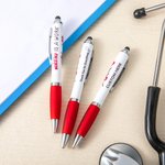 Personalized 2 in 1 Capacitive Stylus & Ballpoint Pen 10 Pcs Nursing is A Work of Heart Nurse Appreciation Graduation Gift for Nurse Nursing Student