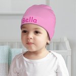 Gorro de Algodón Multicolor Personalizado con el Nombre del Bebé Recién Nacido Cumpleaños Baby Shower Regalo para 12-24 Meses Bebé