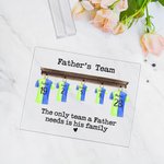 Personalisierte Fußball Leben Fußball Shirts Acryl Plaque lustige Familie Andenken Geburtstagsgeschenk für Papa Mama Großeltern Sportliebhaber