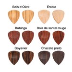 Porte-Clés Pochette en Forme de Guitare avec Médiator en Bois Personnalisé avec Texte Gravé Cadeau de Noël pour Guitariste Musicien