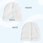 Gorro de Algodón Multicolor Personalizado con el Nombre del Bebé Recién Nacido Cumpleaños Baby Shower Regalo para 12-24 Meses Bebé