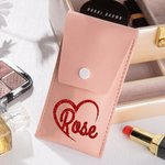 Personalizzato Glitter nome Borsa spazzola cosmetica portatile con 8 pennelli trucco Compleanno regalo di nozze per le donne damigella d'onore