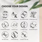 Personalised Wedding Book Embosser Stamp Hand Held Embosser Set with Initial and Name Wedding Gift for Couples Newlyweds