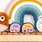 Personalized Colorful Butterflies Cupcakes Kids Coin Wallet with Name Birthday Gift for Girls