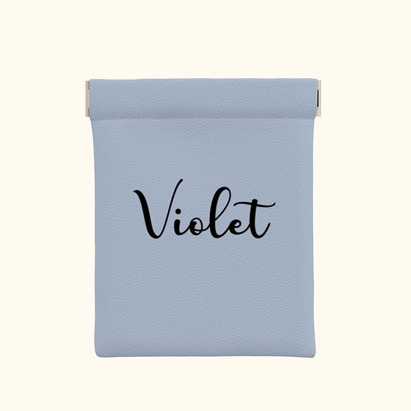 Personalized Multicolor Squeeze Top Coin Purse Headphones Jewelry Storage Bag with Name Birthday Bridesmaid Gift for Women