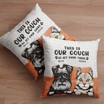 Personalized Pet Party This is My Couch Go Sit Over There Throw Pillow Cover Home Sofa Decoration Birthday Gift for Cat Dog Lover