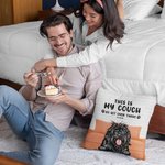 Personalized Pet Party This is My Couch Go Sit Over There Throw Pillow Cover Home Sofa Decoration Birthday Gift for Cat Dog Lover