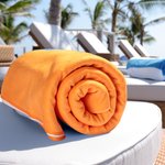 Personalised Premium Quick Dry Soft Beach Towel with Name Multicolour Retro Beach Party Accessories Birthday Summer Gift for Family Friend