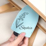 Personalizado Nacimiento Flor Cordón Llavero Bolsa Extraíble Llavero con Nombre Cumpleaños Regalo para la Familia Amigo