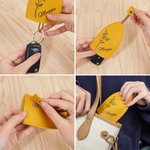 Personalizado Nacimiento Flor Cordón Llavero Bolsa Extraíble Llavero con Nombre Cumpleaños Regalo para la Familia Amigo