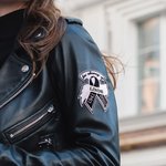 Personalized In Memory of Ribbon Patches with Embroidered Name and Year for Jacket Bag Memorial Sympathy Gift for Family