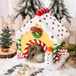 Personalisierte Lebkuchen Hamster Versteck Haus mit Namen Weihnachtsgeschenk für Hamster Besitzer