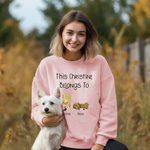 Personalised Cartoon Biscuit T-shirt Sweatshirt with Name and Title Family Biscuit Characters Costume Gift for Dad Mom Grandparents Bakery Lover