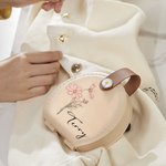 Henkilökohtainen Syntymä Kukka Kannettava ompelusarja Set Säilytyslaatikko nimellä Syntymäpäivälahja räätälin ystävälle