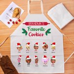 Personalized Cookie Crew Apron with Name Gift for Family