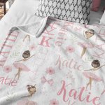 Regalo de Cumpleaños Personalizado para Niña Bailarina de Ballet con Nombre