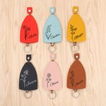 Personalizado Nacimiento Flor Cordón Llavero Bolsa Extraíble Llavero con Nombre Cumpleaños Regalo para la Familia Amigo