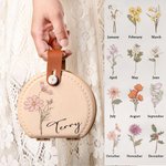 Henkilökohtainen Syntymä Kukka Kannettava ompelusarja Set Säilytyslaatikko nimellä Syntymäpäivälahja räätälin ystävälle