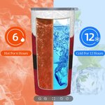 Personalized 20oz Food Grade Stainless Steel Santa Christmas Tumbler with Name 20oz Tumbler Christmas Gift for Family Friends tumbler