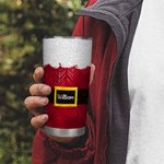 Personalized 20oz Food Grade Stainless Steel Santa Christmas Tumbler with Name 20oz Tumbler Christmas Gift for Family Friends tumbler