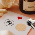 Personalizado Sello con Relieve de Mano para Libros Exlibris Biblioteca con Inicial Nombre Regalo de Navidad para Amante de la Lectura