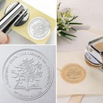 Personalised Floral Book Embosser Popular Flower Book Envelope Stamp Ex Libris Birthday Anniversary Gift for Reading Flower Enthusiast