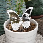 Personalized Memorial Butterfly Ground Stake Grave Cemetery Outdoor Garden Decoration Sympathy Gift or Family Friend