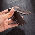 Personalized Leather Magnetic Money Clip with Engraved Name and Letter Birthday Valentine's Day Father's Day Gift for Husband Boyfriend Dad