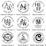 Personalizado Sello con Relieve de Mano para Libros Exlibris Biblioteca con Inicial Nombre Regalo de Navidad para Amante de la Lectura