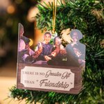 Gepersonaliseerd Acryl Dubbelzijdig Bedrukt Er Is Geen Groter Geschenk Dan Vriendschap Familiefoto Xmas Tree Decor Kerstcadeau