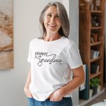 Personalized Mom Est Grandma Est Shirt Sweatshirt Hoodie Mother's Day Thanksgiving Christmas Gift for Grandma