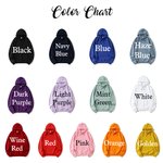 Sweat à Capuche Personnalisé avec 1-5 Noms Année Vêtement de Thème I Wear My Heart On My Sleeve Cadeau Familial de Fête pour Maman Grand-Mère