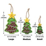 Adorno de madera 4D personalizado con nombre y purpurina Regalo de Navidad