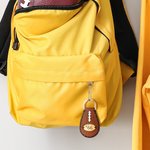 Personalized Leather-textured Football Keychain Bag Tag with Number Plate Sport Theme Accessory Gift for Football Player Sport Enthusiast