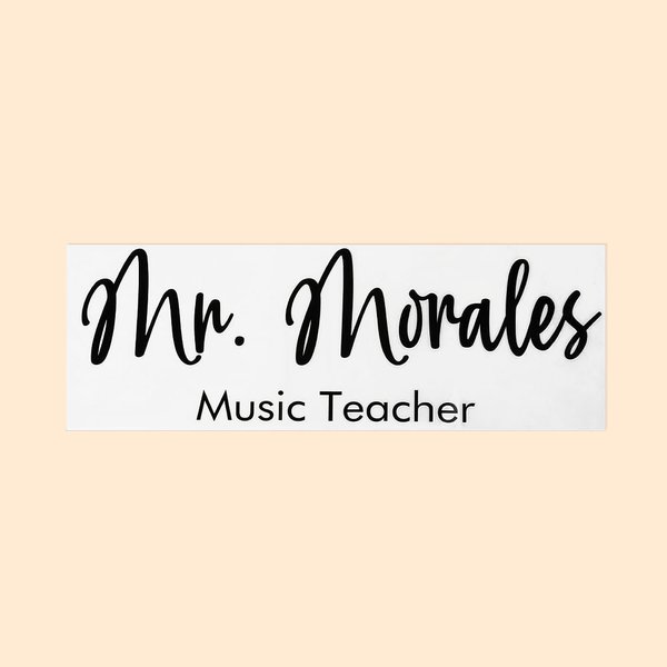 School Classroom Office Name Decal Grade Position
