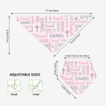 Personalized Cotton Baby Bib with Name and Date Christening Day Baby Shower Gift for Baby New Parents