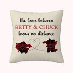 Personalised The Love Between Family Knows No Distance Two States Cushion Throw Pillow Cover Long Distance Moving Away Christmas Gift for Family