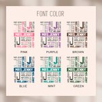 Gepersonaliseerde Multicolor Canvas Tas Handtas met Naam en Voorletter Waardering Terug naar School Cadeau voor Leraar