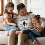 Personalized Like Father Like Children Family Shirt Hoodie Sweatshirt Father's Day Christmas Thank You Gift for Dad