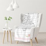 Couverture Polaire Personnalisée avec Texte et Nom Cadeau de Saint-Valentin pour Couple Famille Amis