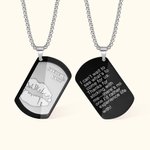 Personalised Engraved Lip Print Kiss Men's Necklace with Name Text Valentine's Day Anniversary Gift for Him