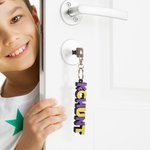 Personalized 3D Cartoon Keyring with Decorative Name Plate Birthday Gift for Kids Game Lovers