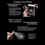 Llavero personalizado con foto de proyección de la huella de la pata de la mascota