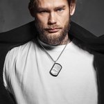 Personalised Engraved Lip Print Kiss Men's Necklace with Name Text Valentine's Day Anniversary Gift for Him