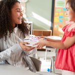 Personalised Rainbow Crayon Food-grade Metal Biscuit Tin Teacher Stuff Storage Tin with Name and Text Teacher Supply Teacher Appreciate Gift