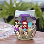Personalizzato Are We Drunk Bitch We Might Be 12oz Wine Tumbler Regalo di compleanno per le sorelle Besties
